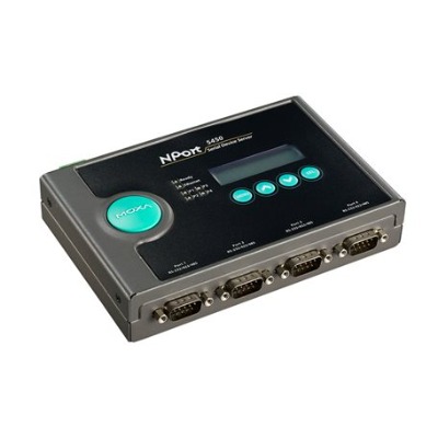 [MOXA] NPort 5450-T 4-port RS-232/422/485 시리얼 디바이스 서버 | 전원아답터 별매